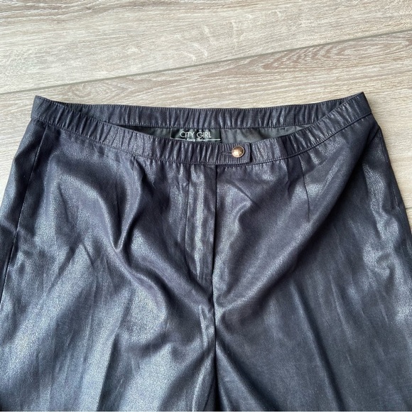 Nancy  Bolen City Girl Metallic Stretch Waist Straight Leg Pants - Picture 6 of 13